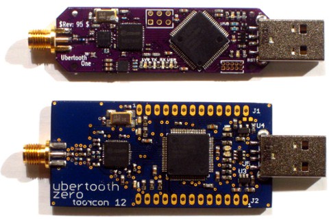 photo of Ubertooth One and
Ubertooth Zero